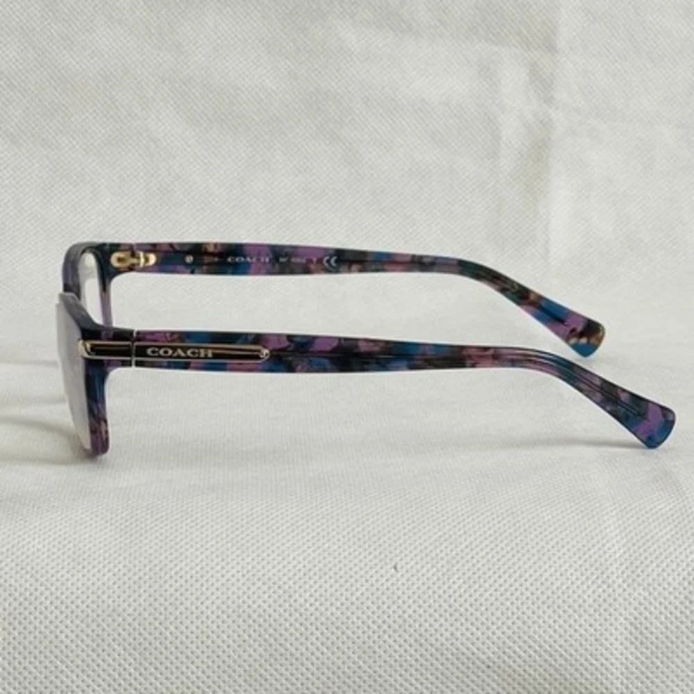 Coach Women's HC6065 Reading Glasses Eyeglasses Confetti Purple Frame 5288